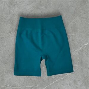 OQQ Teal Women's Bike Shorts Size Small